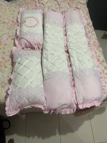Kit berço + Trocador Linha Premium Bordado 