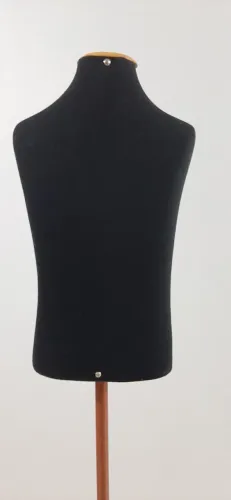 Busto em Veludo com Pedestal Retrô Rose Gold