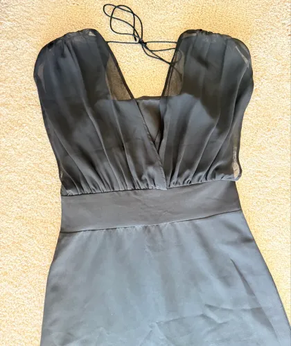 VESTIDO PRETO LONGO FORMATURA CASAMENTO MADRINHA