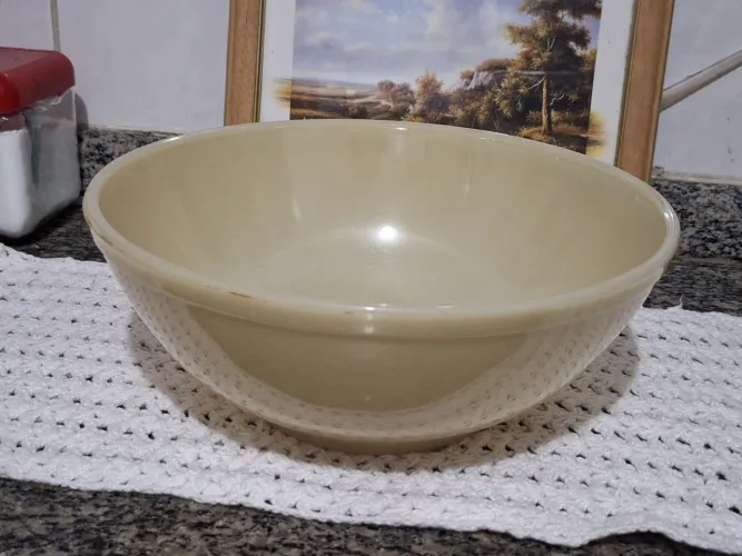 Tigela vintage colorex bege