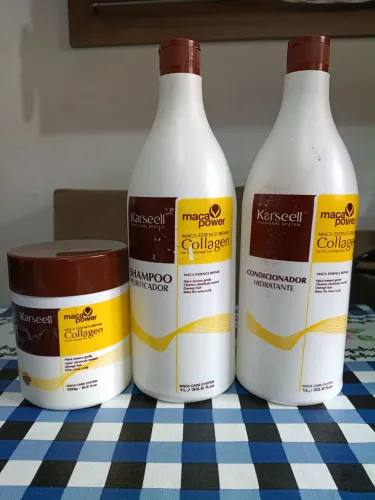 Kit Karseell, Shampoo, Condicionador e Condicionador.