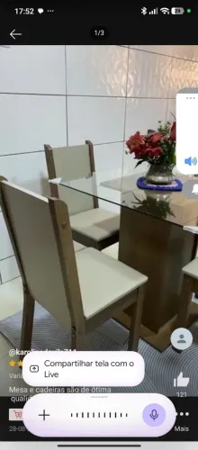 Jogo de mesa 4 cadeiras