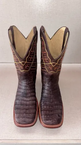 Bota Jácomo Couro de Jacaré Marrom Nº 40