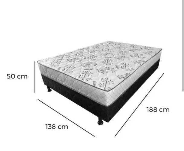 Colchão de casal com cama box