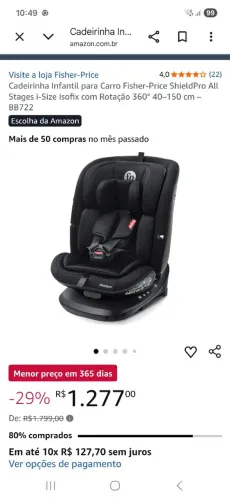 Cadeirinha fp em otima condicoes 480 reais