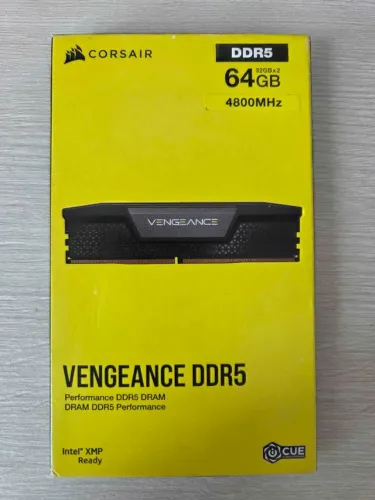 Memória Corsair Vengeance 64GB (2X32GB) DDR5 4800Mhz C40- CMK64GX5M2A4800C40