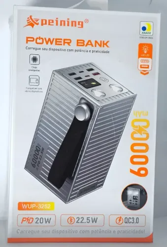 Carregador Portátil Bateria Power Bank 60.000mAh NOVA