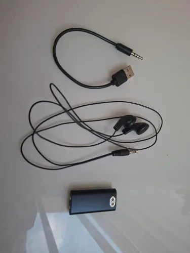 Gravador Digital 8GB + Fone + Cabo USB - Grava e Reproduz Áudio - R$20