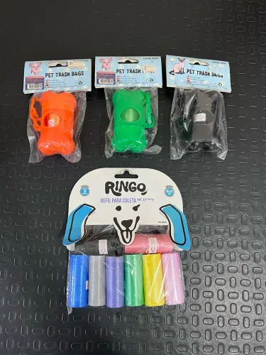Dispensador de saco de lixo + um refil da cor de sua preferência 