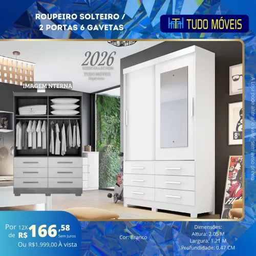 Roupeiro Solteiro