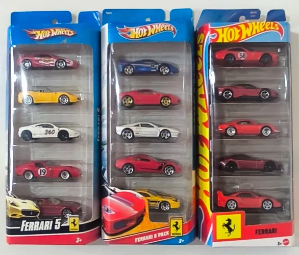 Hot Wheels Ferrari Five Pack 2009, 2010 e 2026