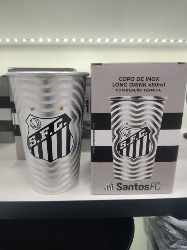 Copo de Inox Santos Long Drink Com Reação Térmica