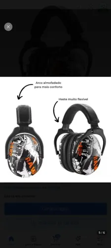 Protetor Auricular Abafador De Ruído Autismo TEA TDH, Infantil e Adulto Ajustável 22 DB