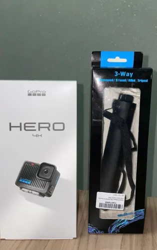 GoPro Hero 4K + suporte 3 Way + Micro SD 128gb V30