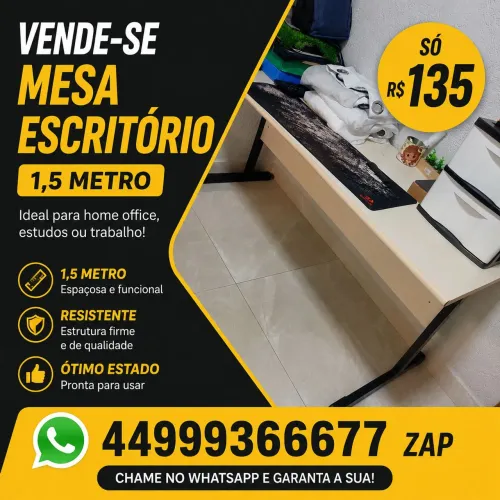vendo mesa para escritório só 135 reais 