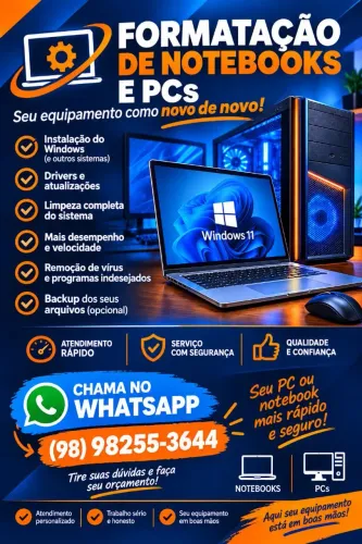 FORMATAÇÃO DE NOTEBOOKS