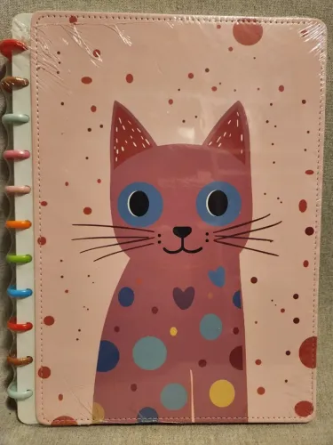 Caderno Inteligente tam A4 (210x297mm) com 100 folhas - Capa rosa claro