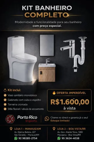 KIT BANHEIRO COMPLETO