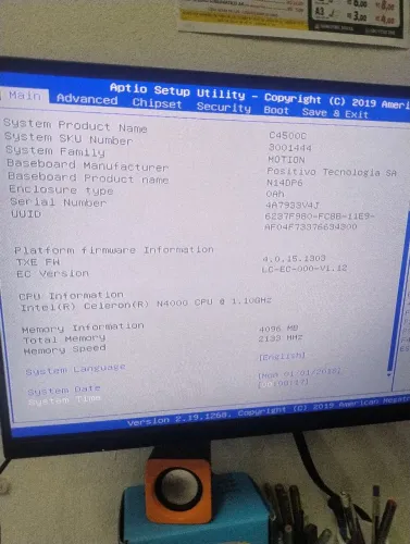 Notebook positivo motion C4500c (leia-me)