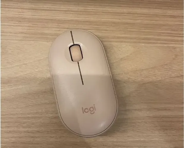 Mouse Sem Fio Logitech Pebble M350 Rosa Com Click Silencioso Seminovo