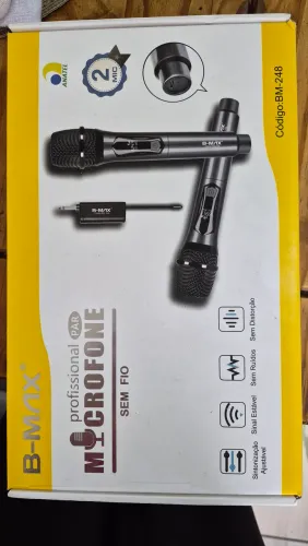 Par de Microfone sem fio BMax. Novo!