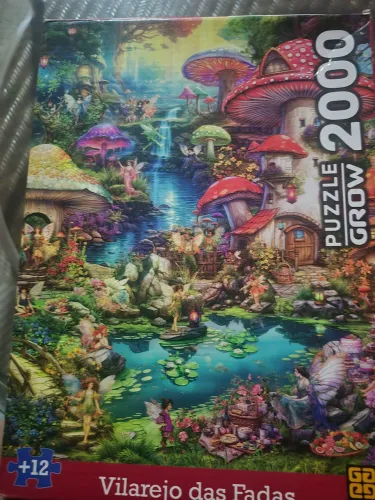 Quebra cabeça  Grow 2000pcs  Vilarejo das fadas