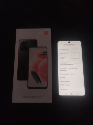 Xiaomi Note 12 6/128G, funcionando perfeitamente, acompanha caixa.