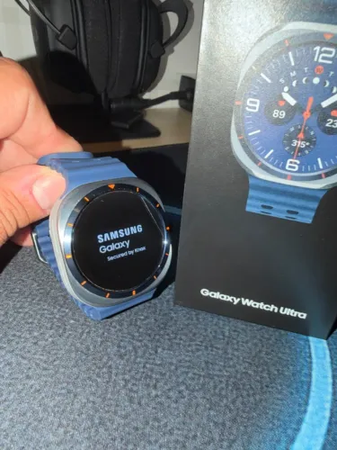 Samsung Galaxy Watch Ultra 2025 Smartwatch 47mm Lte, Galaxy Preto Milanês Titânio-azul (Us