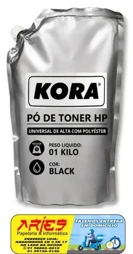 PÓ DE TONER UNIVERSAL HP 1 KG KORA
