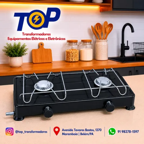 Fogão a Gás de Mesa 2 Bocas