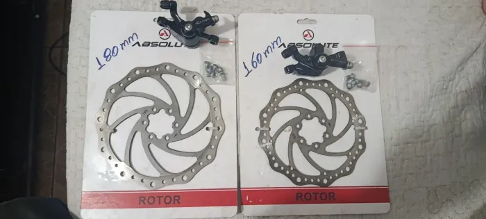 Vendo kit freio a disco bike tudo semi novo so pegar e usar