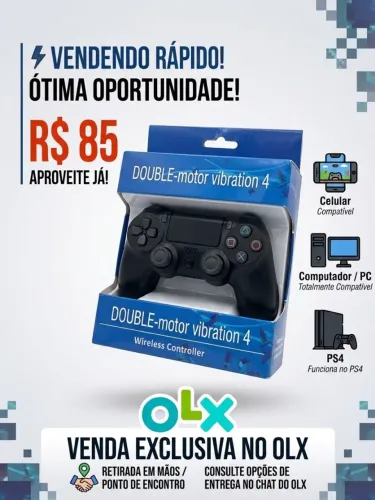 Controle de ps4 85R$