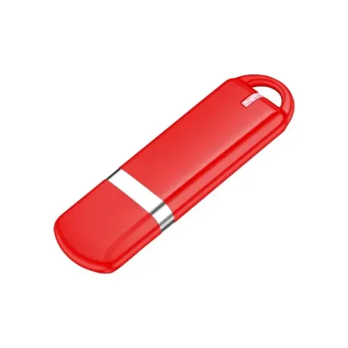 PENDRIVE ELEGANTE DE 512GB, NA COR VERMELHO, INTERFACE USB 2.0 TIPO A.