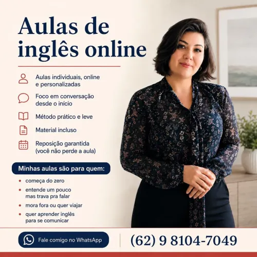 Aulas de Inglês particular ( On-line ) 