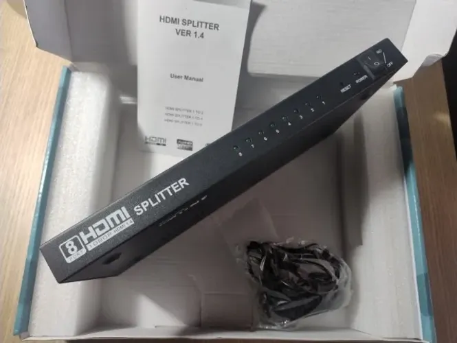 Splitter HDMI 1x8 | Distribuidor de Sinal | Full HD | Profissional