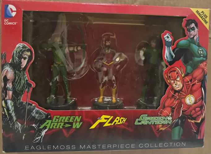 Eaglemoss Masterpiece Collection Flash, Arqueiro Verde, Lanterna Verde