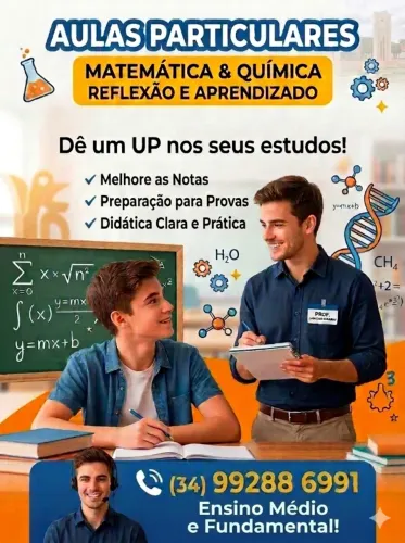 Aulas Particulares Online de Química e Matemática
