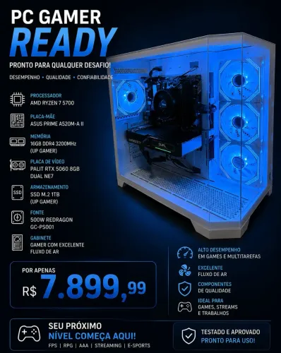 PC GAMER RYSEN 7 NOVO