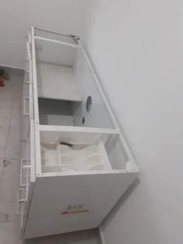 Gabinete de cozinha 1.74 de aço.