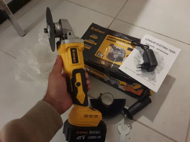 Esmirilhadeira lixadeira bateria c/2