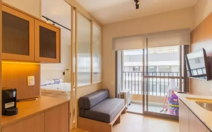 Apartamento Mobiliado para Locação em Pinheiros , 24 m² 1 Dormitório sem Vaga de Garagem -