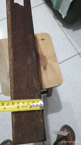 O6 peças de mogno, de 43/26cm por 06mm