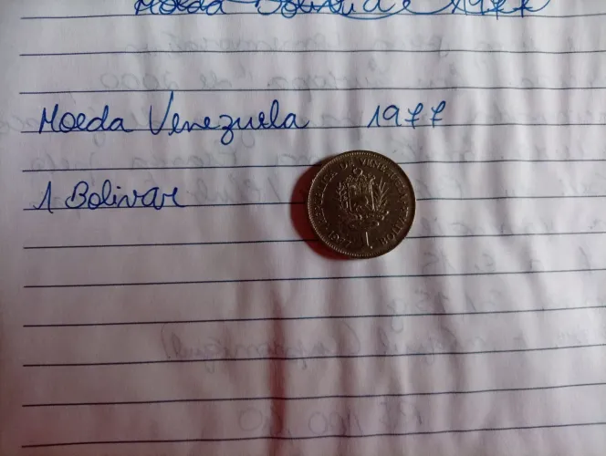 Moeda Venezuela 1 bolivar