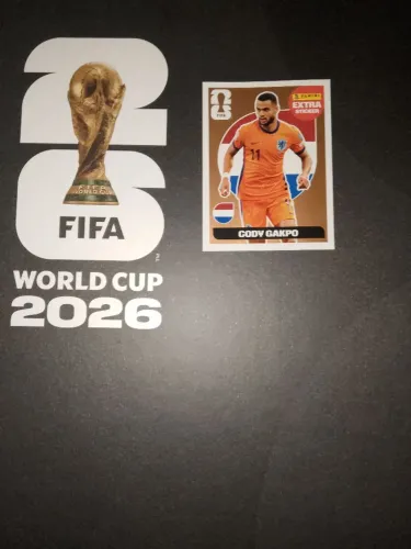 Figurinha Extra Sticker Cody Gakpo Bronze Copa do mundo 2026