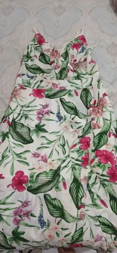 Vestido longo florido 
