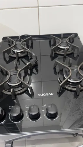 Fogão Suggar Neo Glass 4 Bocas Vidro