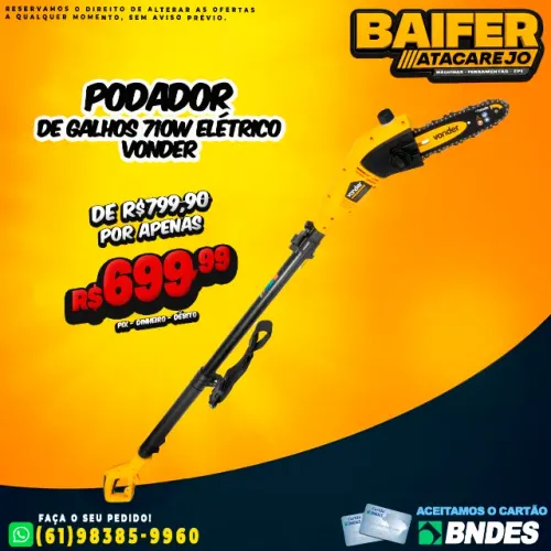 Podador de Galhos 710w Elétrico Vonder