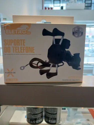 Suporte e carregador para moto