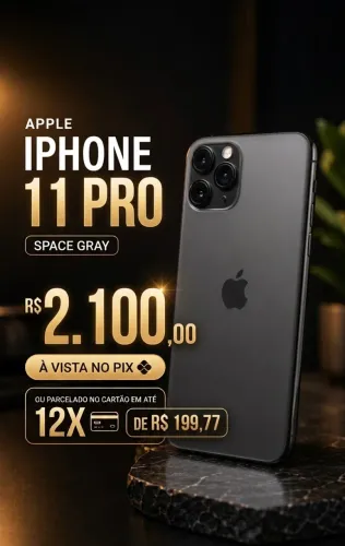 iPhone 11 Pro 256GB Cinza Espacial - Impecável (Oportunidade)