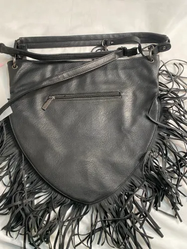 Bolsa couro franjas